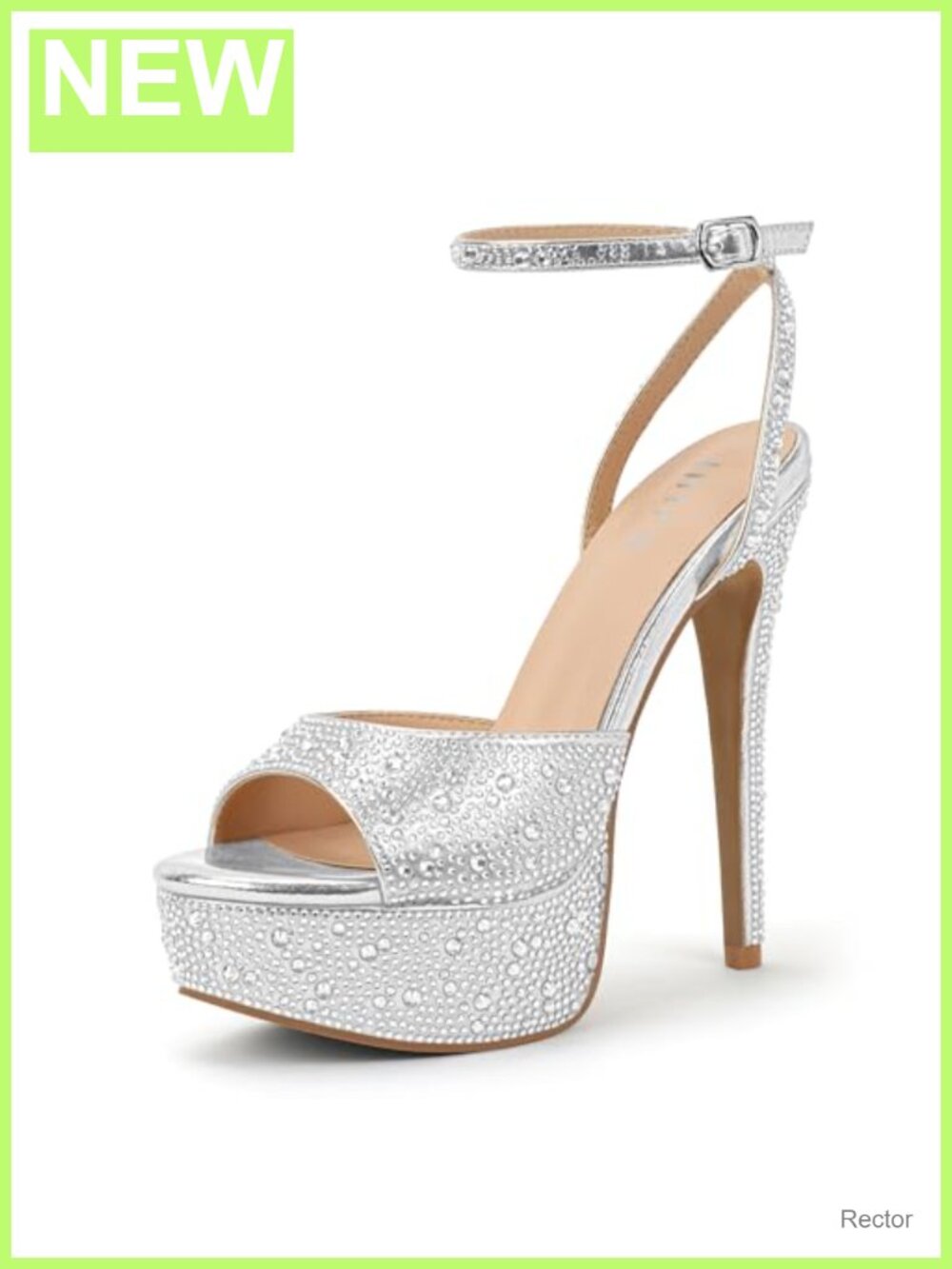 Rhinestone Platform Stiletto Heels Women's Party Shoes